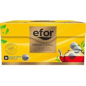 EFOR DEMLİK POŞET ÇAY PRİME LABEL 100*3.2 GR